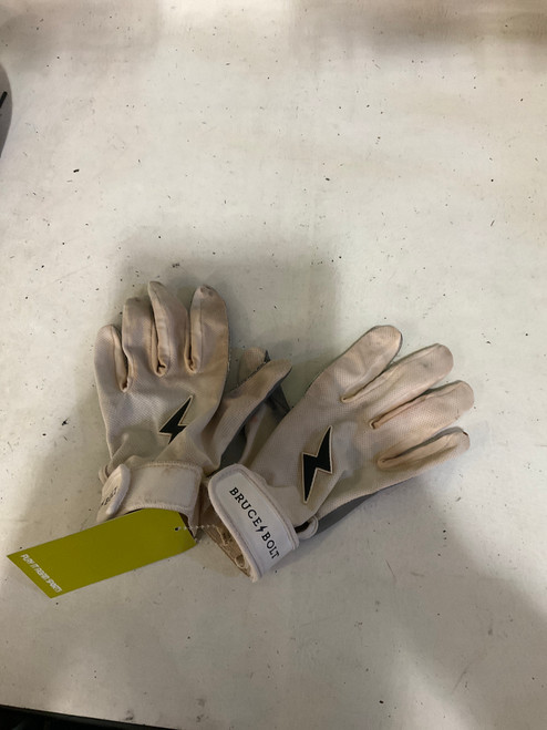 Vist Large View of Product Image Which is Used BB/SB Batting Gloves White XL