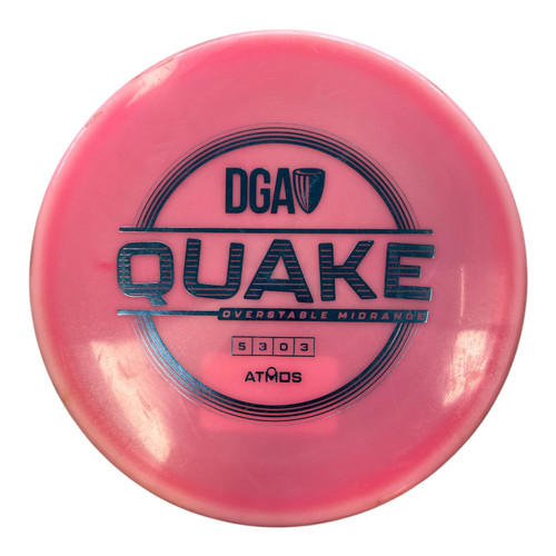 Vist Large View of Product Image Which is Used DGA ATMOS QUAKE Disc Golf Mid Range Pink 179g