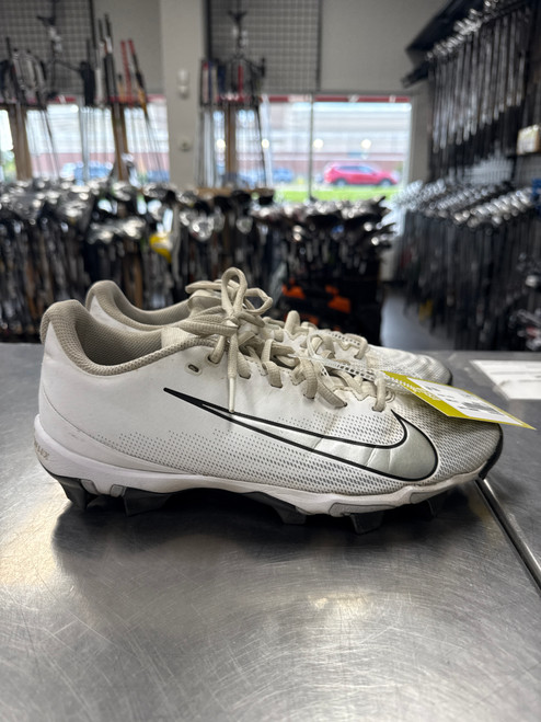 Vist Large View of Product Image Which is Used Nike VAPOR Adult FB Cleats White Senior 9