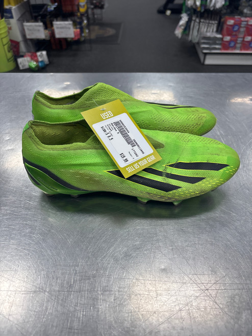 Vist Large View of Product Image Which is Used Adidas X Soccer Cleats Green Senior 8.5