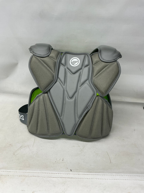 Vist Large View of Product Image Which is Used Maverik MX Lacrosse Shoulder Pads Grey LG