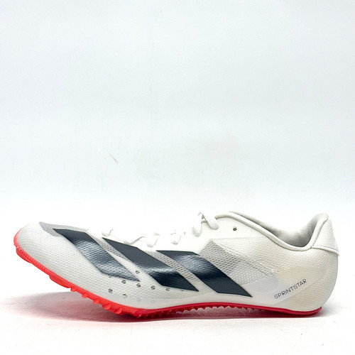 Vist Large View of Product Image Which is Used Adidas SPRINTSTAR Track & Field Cleats Adult White Senior 7.5