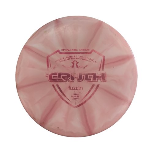 Vist Large View of Product Image Which is Used Dynamic Discs MCCABE TRUTH FUZION BURST Disc Golf Mid Range Pink 175g