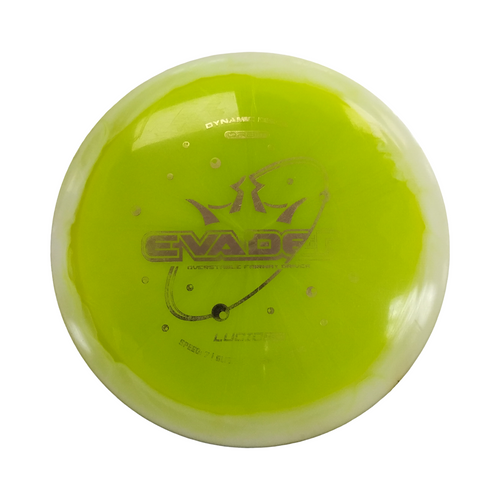 Vist Large View of Product Image Which is Used Dynamic Discs ORBIT EVADER LUCID ICE Disc Golf Driver Yellow 174g