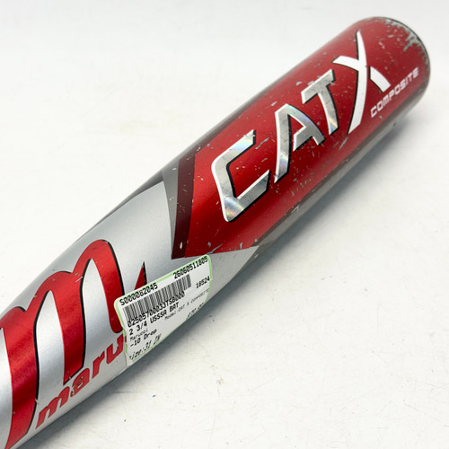 Vist Large View of Product Image Which is Used Marucci CAT X COMPOSITE BB/SB USSSA 2 3/4 Bat 31"