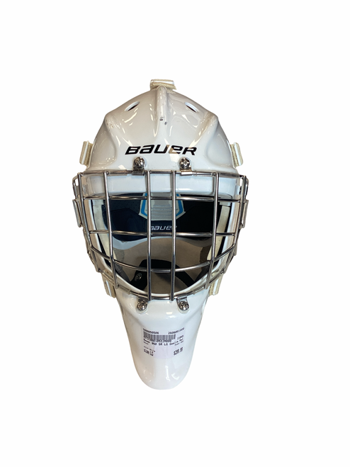 Vist Large View of Product Image Which is Bauer 950 Senior Goalie Helmet/Mask White LG
