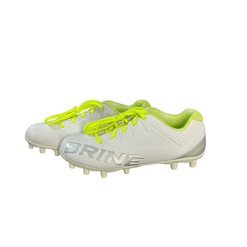 Vist Large View of Product Image Which is Used Brine LAX Cleats Mens White Senior 6