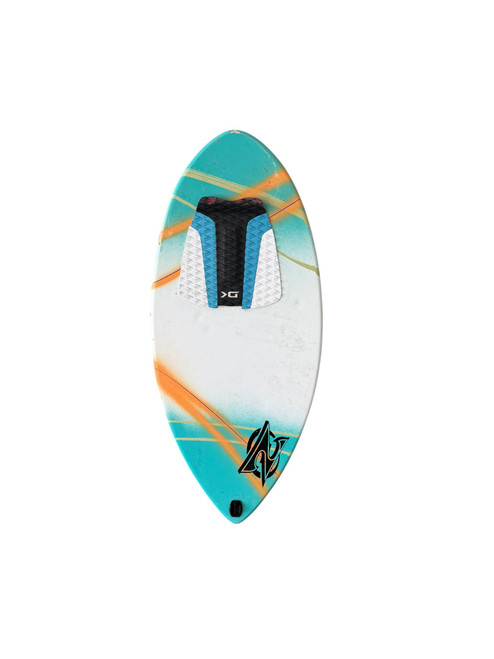 Vist Large View of Product Image Which is Used ZAP Skim Board White And Royal Blue 45"