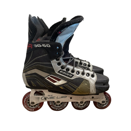 Vist Large View of Product Image Which is Used Bauer MEGA 3050 Senior Rec Fitness Skates Grey Senior 10
