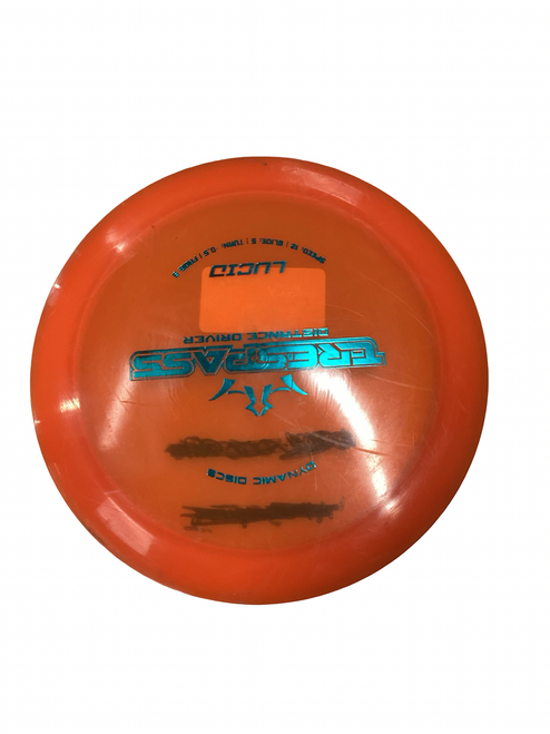 Vist Large View of Product Image Which is Used Dynamic Discs TRESPASS Disc Golf Driver Orange