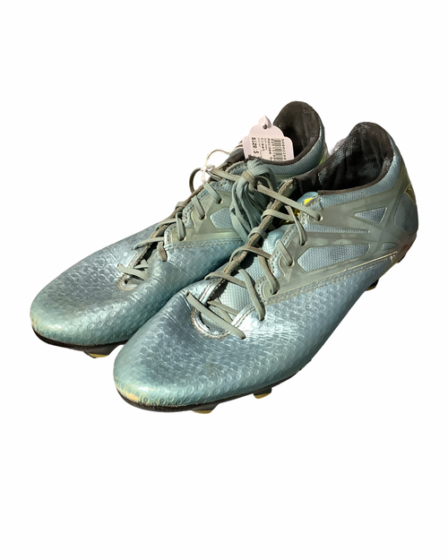 Vist Large View of Product Image Which is Used Adidas Soccer Cleats Turquoise Senior 7