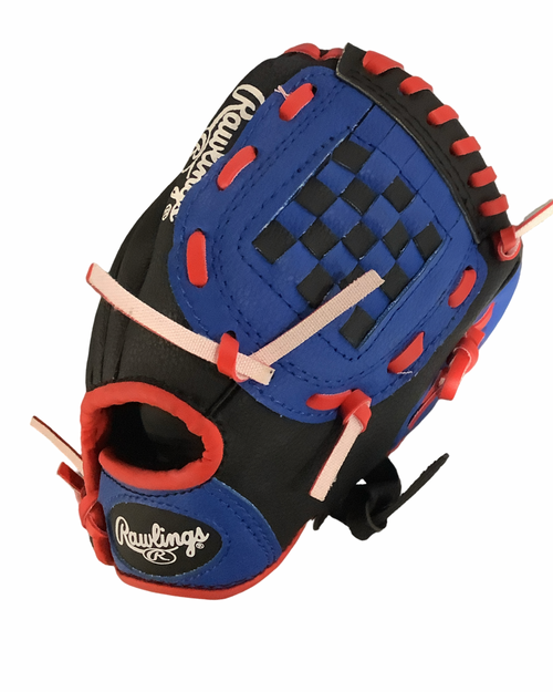 Vist Large View of Product Image Which is Used Rawlings PLAYERS SERIES BB/SB Glove RH Throw Royal Blue 8"