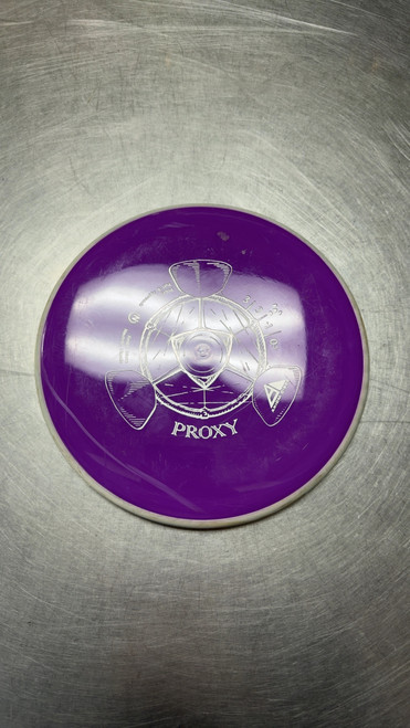 Vist Large View of Product Image Which is Used Axiom PROXY Disc Golf Putter Purple