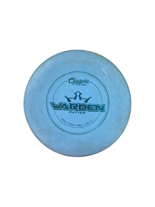 Vist Large View of Product Image Which is Used Dynamic Discs WARDEN Disc Golf Putter Royal Blue