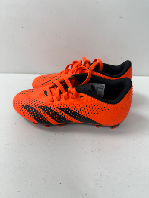 Vist Large View of Product Image Which is Used Adidas PREDATOR Soccer Cleats Orange Youth 13.0