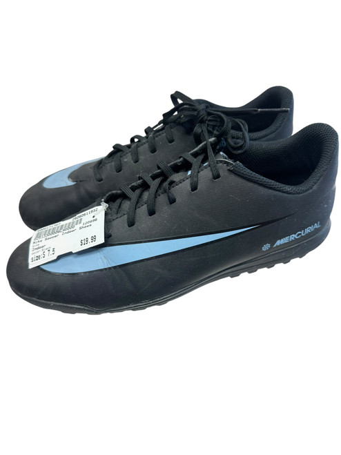 Vist Large View of Product Image Which is Used Nike Soccer Indoor Shoes Black Senior 7.5