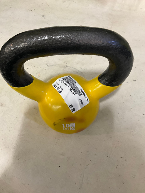 Vist Large View of Product Image Which is Used GoFit Kettle Dumbbell (Each) Yellow 10 lb
