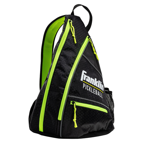 Vist Large View of Product Image Which is New Franklin Pickleball Paddle Sling Bag- Black/Optic Yellow