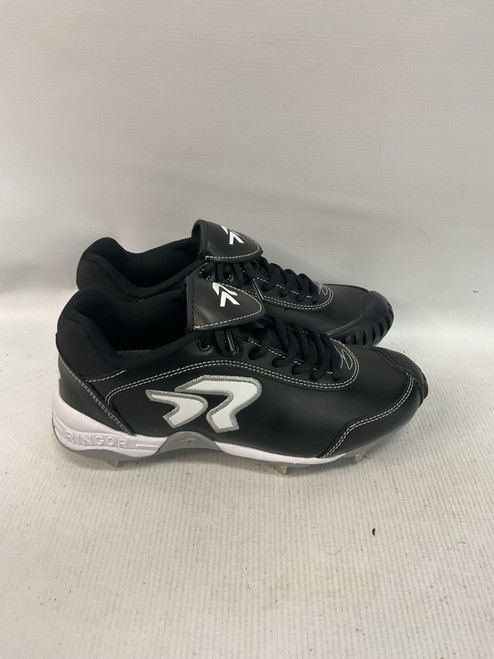 Vist Large View of Product Image Which is Used Ringor SOFTBALL CLEATS BB/SB Cleats Black Senior 7.5