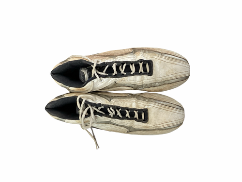 Vist Large View of Product Image Which is Used New Balance WARRIOR Adult FB Cleats White Senior 9