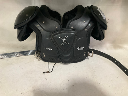 Vist Large View of Product Image Which is Used Xenith XFLEXION FLYTE FB Shoulder Pads Black MD