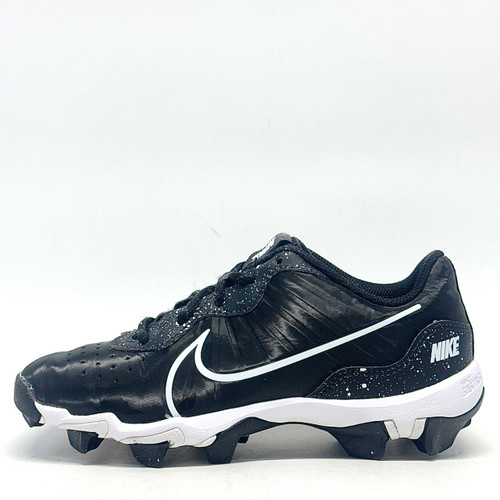 Vist Large View of Product Image Which is Used Nike HUARACHE 4 KEYSTONE BB/SB Cleats Black And White Junior 03.5