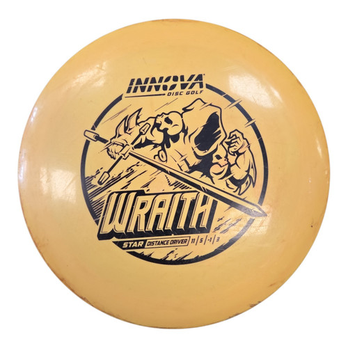Vist Large View of Product Image Which is Used Innova WRAITH Disc Golf Driver Yellow 170g