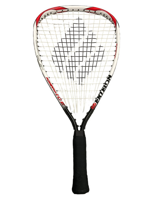 Vist Large View of Product Image Which is Used Ektelon POWERFAN ICE Adult Racquetball Racquet White Unknown