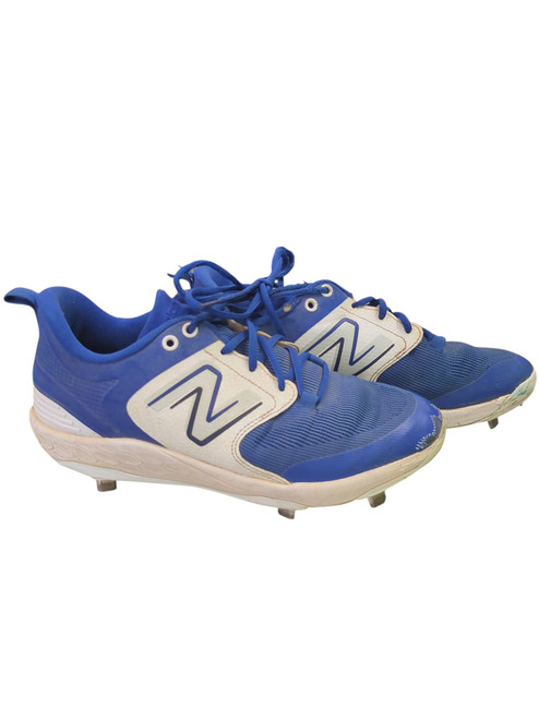 Vist Large View of Product Image Which is Used New Balance METAL BB/SB Cleats Royal Blue Senior 8.5