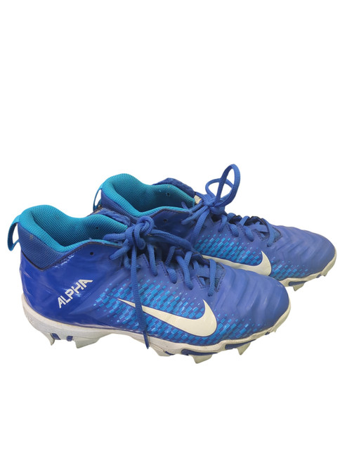 Vist Large View of Product Image Which is Used Nike ALPHA Jr FB Cleats Royal Blue Junior 04