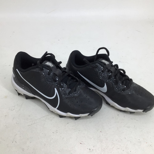 Vist Large View of Product Image Which is Used Nike ALPHA HUARACHE 4 KEYSTONE YTH 13.0 BB BB/SB Cleats Black Youth 13.0