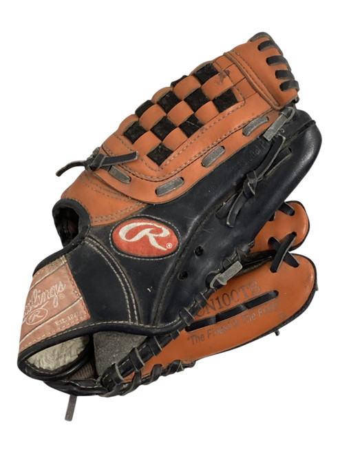 Vist Large View of Product Image Which is Used Rawlings CN100TB Baseball/Softball Glove Right Hand Throw Orange 10"