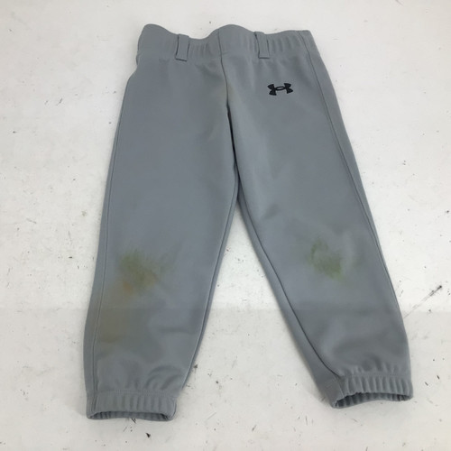 Vist Large View of Product Image Which is Used Under Armour YOUTH XS BB/SB PULL UP PANTS BB/SB Pant Boys Grey XS