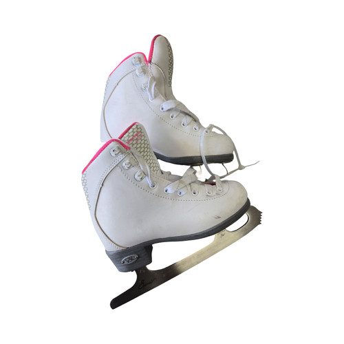 Vist Large View of Product Image Which is Used Riedell SPARKLE YOUTH SKATES Girls Figure Skate White Youth 12.0