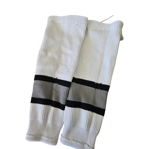 Vist Large View of Product Image Which is Used YOUTH HOCKEY SOCKS Hockey Sock White 18"
