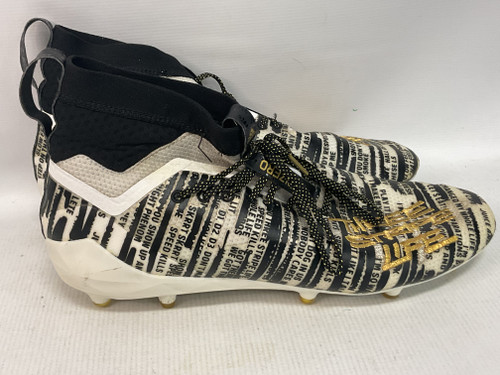 Vist Large View of Product Image Which is Used Adidas Adult FB Cleats Black And White Senior 15