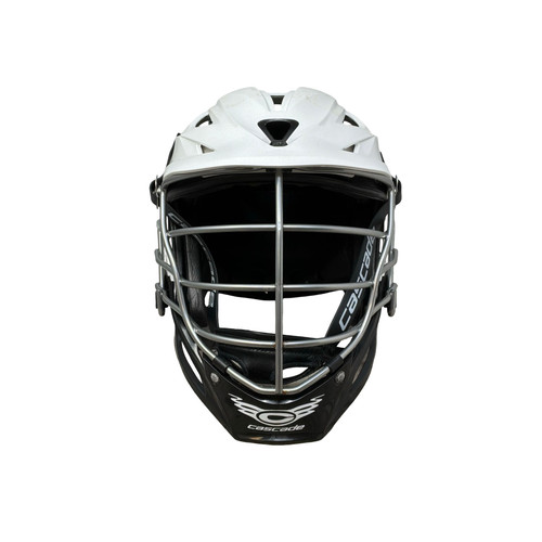 Vist Large View of Product Image Which is Used Cascade R Lacrosse Helmet White One Size