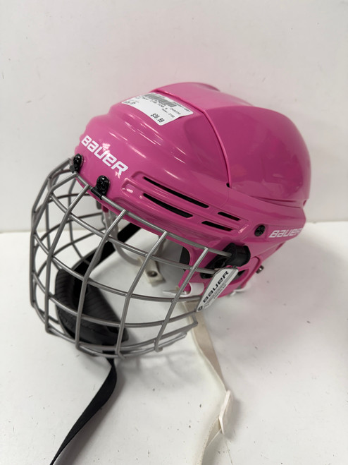 Vist Large View of Product Image Which is Used Bauer 2100 Helmet Cage Combo Pink SM