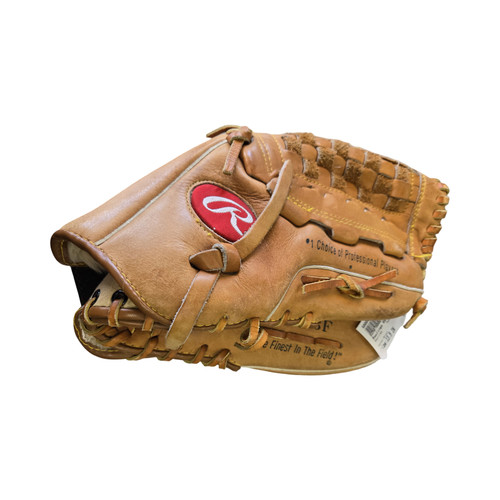 Vist Large View of Product Image Which is Used Rawlings RSG3F RHT GLOVE BB/SB Glove RH Throw Brown 13 1/2"