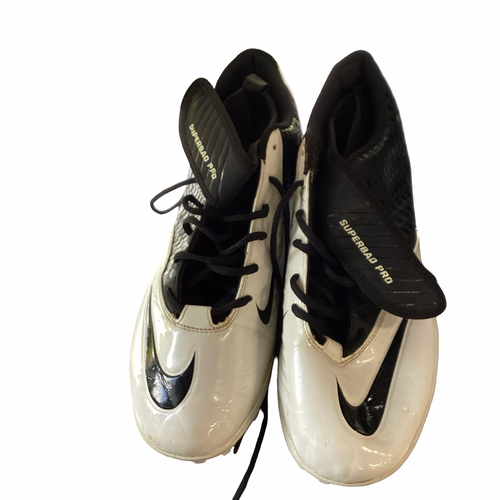 Vist Large View of Product Image Which is Used Nike SUPERBAD PRO Adult FB Cleats White Senior 11.5