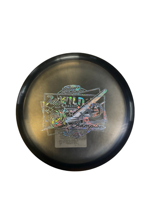 Vist Large View of Product Image Which is Used Discraft LE 2024 ELITE TEAM VM Z BUZZZ Disc Golf Mid Range Black 175g