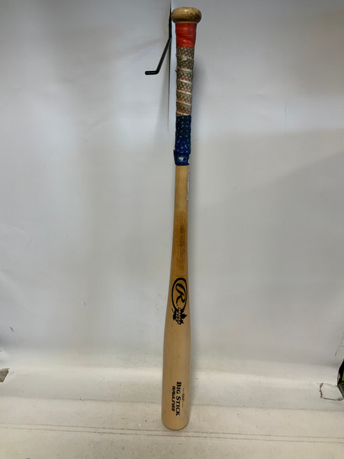 Vist Large View of Product Image Which is Used Rawlings BIG STICK R243FT BB/SB Wood Bat 33"