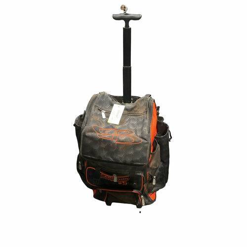 Vist Large View of Product Image Which is Used BoomBah BLK/ORNG WHEELED BAG BB/SB Player Wheeled Bag Black