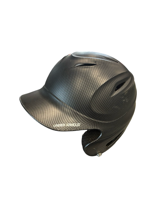Vist Large View of Product Image Which is Used Under Armour BASEBALL HELMET Batting Helmet No Mask Grey MD