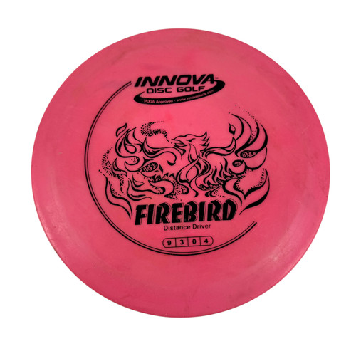 Vist Large View of Product Image Which is Used Innova DX FIREBIRD Disc Golf Driver Pink