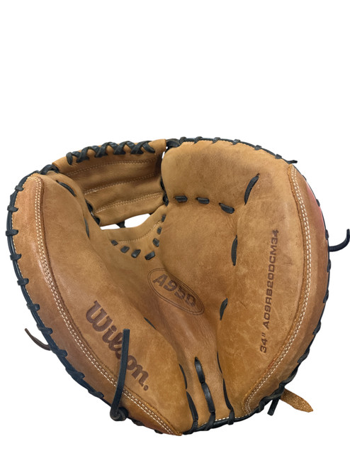 Vist Large View of Product Image Which is Used Wilson A950 BB/SB Catchers RH Throw Brown 34"