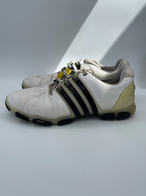 Vist Large View of Product Image Which is Used Adidas Mens Golf Shoes White Senior 9