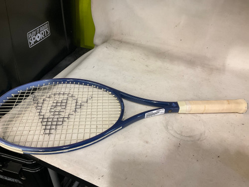 Vist Large View of Product Image Which is Used Dunlop MAX LTD Adult Tennis Racquet Navy Blue 4 1/4"