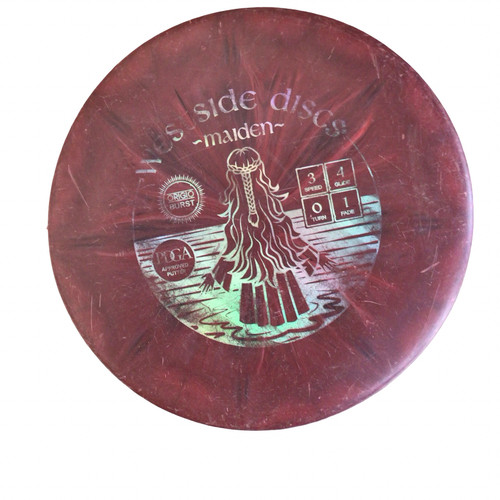 Vist Large View of Product Image Which is Used Westside MAIDEN Disc Golf Putter Maroon