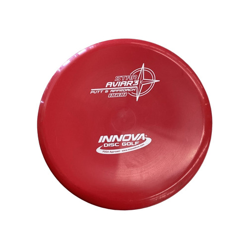 Vist Large View of Product Image Which is Used Innova AVIAR 3 Disc Golf Putter Red